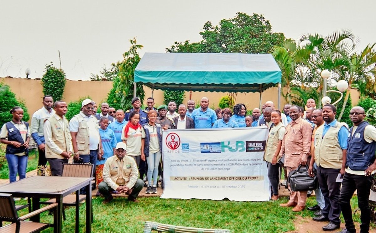 Mis en œuvre par le consortium AFPDE-FADEM-AFEDEM, au moins 12 500 personnes bénéficient d'un projet à réponse multisectorielle à Irumu